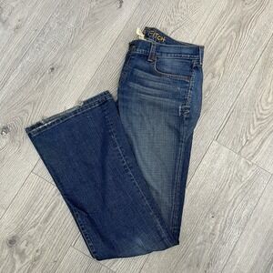 Abercrombie EZRA FITCH Jeans 30 Womens 34x34 Vtg Mid Rise Bootcut Leg Y2K Denim